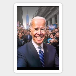 Selfie photo taken by Joe Biden Sticker